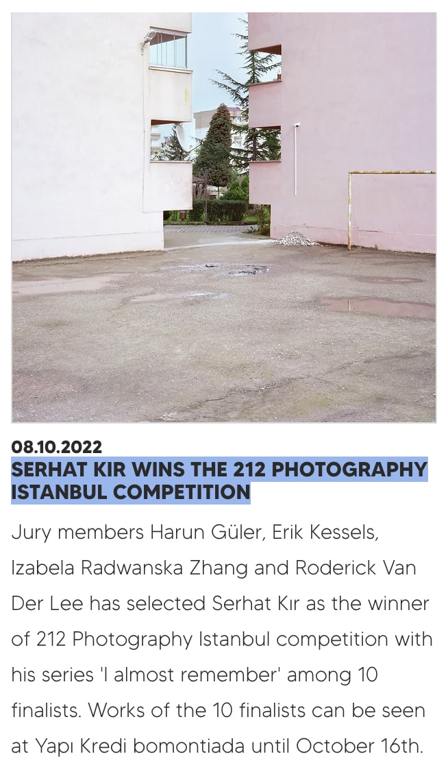 212 Photography Festival, Awards - 2022